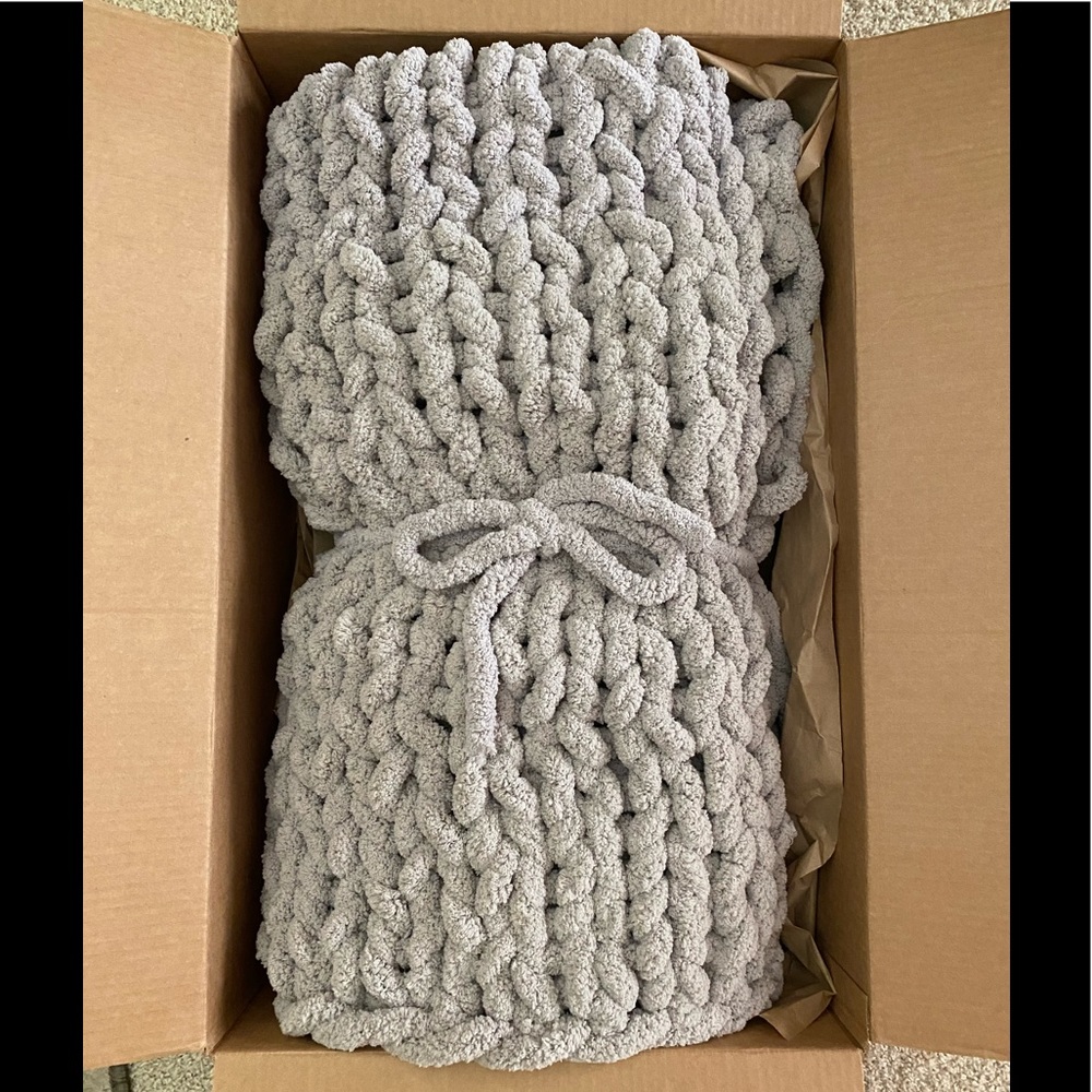 Custom Order Chunky Spa Chenille Blanket Throw - Picture 2 of 5